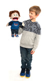 14" God Answers Prayers Boy Puppet