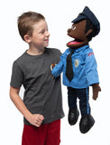 25" Policeman Puppet Black