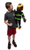 25" Fireman Puppet Black