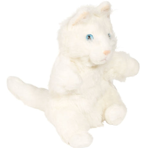12" Cat Puppet White - Puppethut