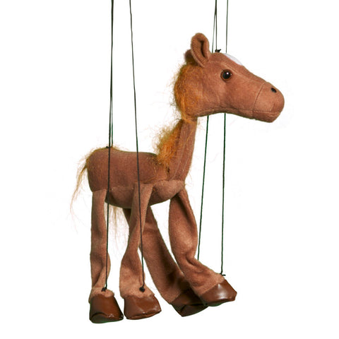 38" Brown Horse Marionette Large