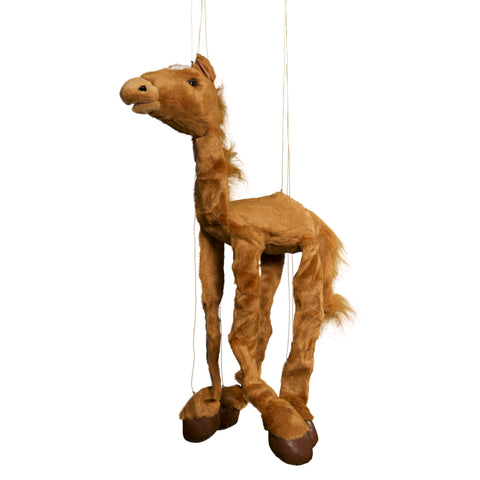 8" Brown Horse Marionette Small