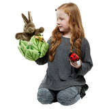 Rabbit in Lettuce with 3 Finger Puppets