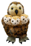 Mother Owl with 3 Baby Finger Puppets