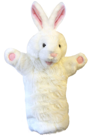 15" Rabbit White Puppet (Long Sleeve)
