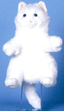 12" Cat Puppet White - Puppethut