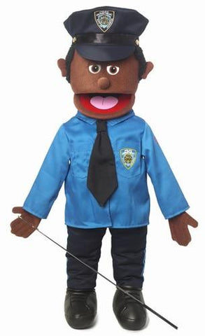 25" Policeman Puppet Black - Puppethut
