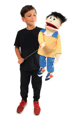 25 Kenny, Peach Boy, Full Body, Ventriloquist Style Puppet