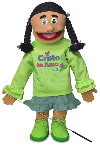 25" Cristo Te Ama Girl Puppet