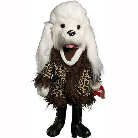 Sunny Toys 14" Poodle In Fur Coat