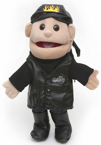 SUNNY & CO TOYS Puppet Boy Black Hair Brown Eyes Overalls Full