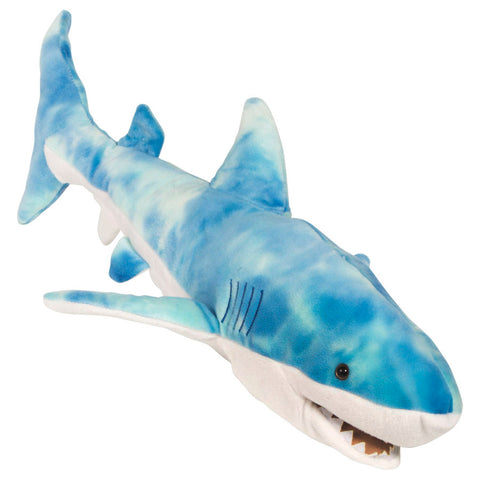 24" Shark Puppet Blue