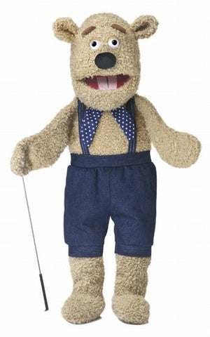 28" Silly Bear Puppet with arm rod