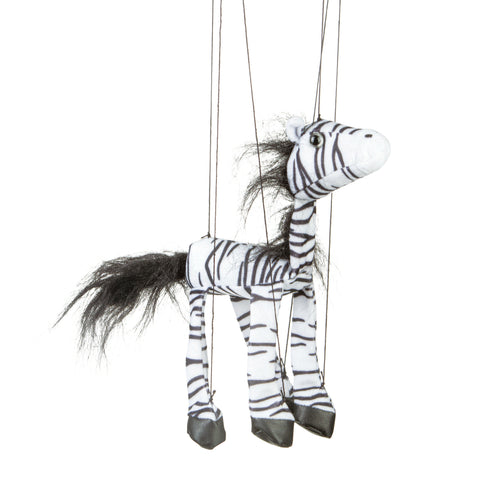 8" Zebra Marionette Small