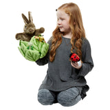 Rabbit in Lettuce  with 3 Finger Puppets