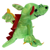 6" Dragon Green Finger Puppet
