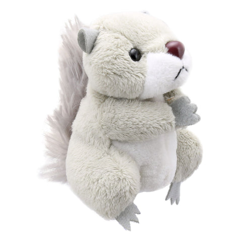 6" Squirrel Grey Finger Puppet