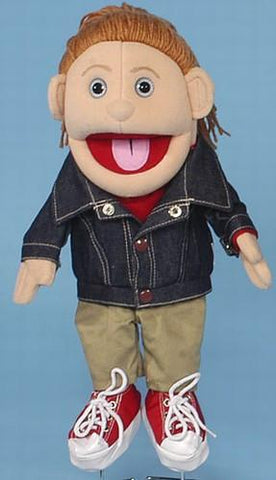 14" Denim Jacket Girl Glove Puppet - Puppethut