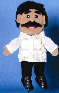 14" Dad Glove Puppet Hispanic - Puppethut