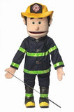 25" Fireman Puppet Peach - Puppethut