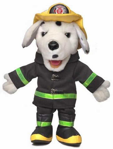 14" Dalmatian Firedog Puppet Dark Coat - Puppethut