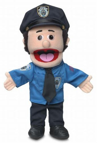 14" Policeman Puppet Peach - Puppethut